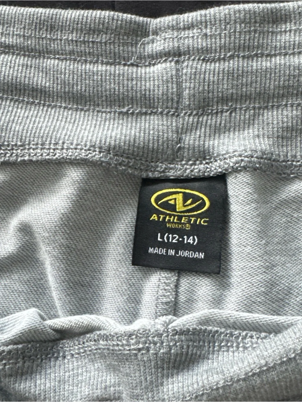 Athletic Works Black & Gray Men’s Athletic Shorts - Drawstring-0476